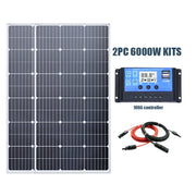 RadiantGrid Pro Series Solar Panel 6000W - 18V/3KW Portable Power Bank Flexible Charging Outdoor Solar Cells