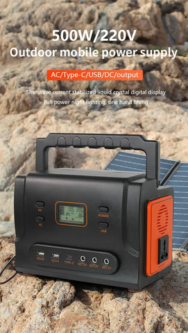 RadiantGrid PowerStation Pro Series 200W/500W/1000W - Pure Sine Wave Portable Solar Generator with PD & QC3.0
