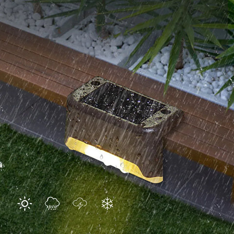 RadiantGrid Solar Step Light - Waterproof LED Stair & Deck Lighting with Motion Sensor 4/8/16/20pcs