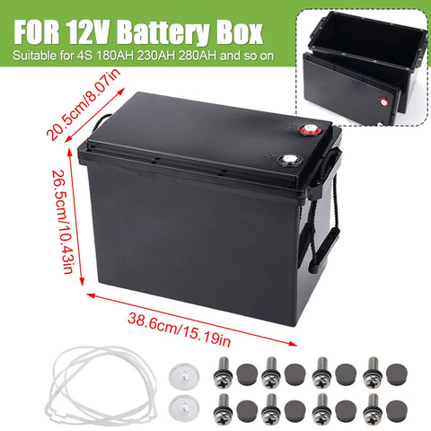 4S Battery Storage Boxes - 230AH 280AH Portable 12V Battery Cases ...