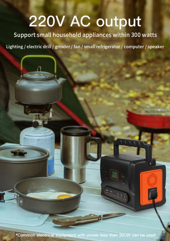 RadiantGrid PowerStation Pro Series 200W/500W/1000W - Pure Sine Wave Portable Solar Generator with PD & QC3.0