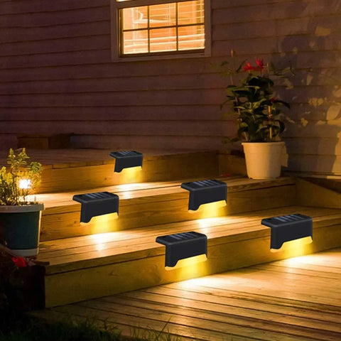 RadiantGrid Solar Step Light - Waterproof LED Stair & Deck Lighting with Motion Sensor 4/8/16/20pcs