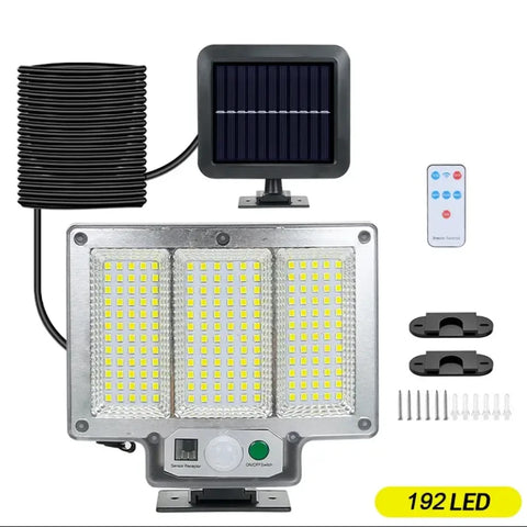 RadiantGrid TriMode Pro Solar Wall Light - 330 COB LED with Motion Sensor & Remote Control