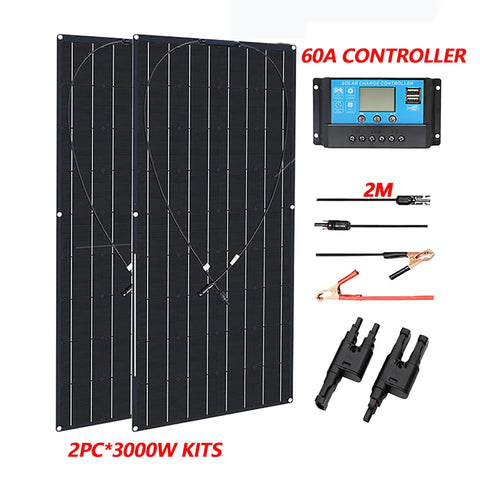 RadiantGrid Pro 3000W Monocrystalline Solar Panel - 21.8% Efficiency with MC-4 Connectors