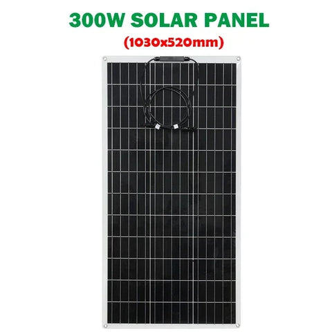 RadiantGrid Pro 300W Solar Kit with 3000W Pure Sine Wave Inverter - Complete 12V/110V/220V Power System