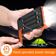 RadiantGrid Survivor 63200mAh Hand Crank Solar Power Bank - IP66 Waterproof