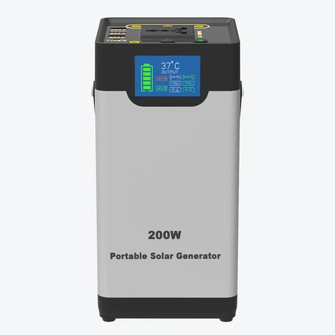 RadiantGrid PowerStation Pro Series 200W/500W/1000W - Pure Sine Wave Portable Solar Generator with PD & QC3.0