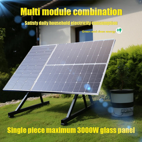 RadiantGrid Pro Series Solar Panel 6000W - 18V/3KW Portable Power Bank Flexible Charging Outdoor Solar Cells