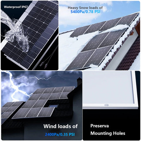 RadiantGrid Pro Series Solar Panel 6000W - 18V/3KW Portable Power Bank Flexible Charging Outdoor Solar Cells