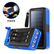 RadiantGrid Survivor 63200mAh Hand Crank Solar Power Bank - IP66 Waterproof